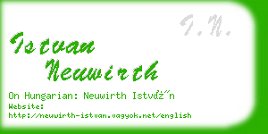 istvan neuwirth business card